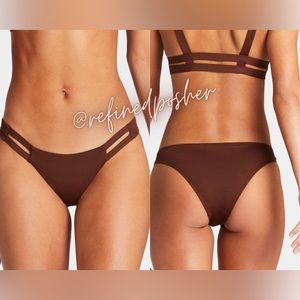Vitamin A Neutra Bikini Top & Bottoms SET Vintage Brown size 12/XL & 14/DD NWT